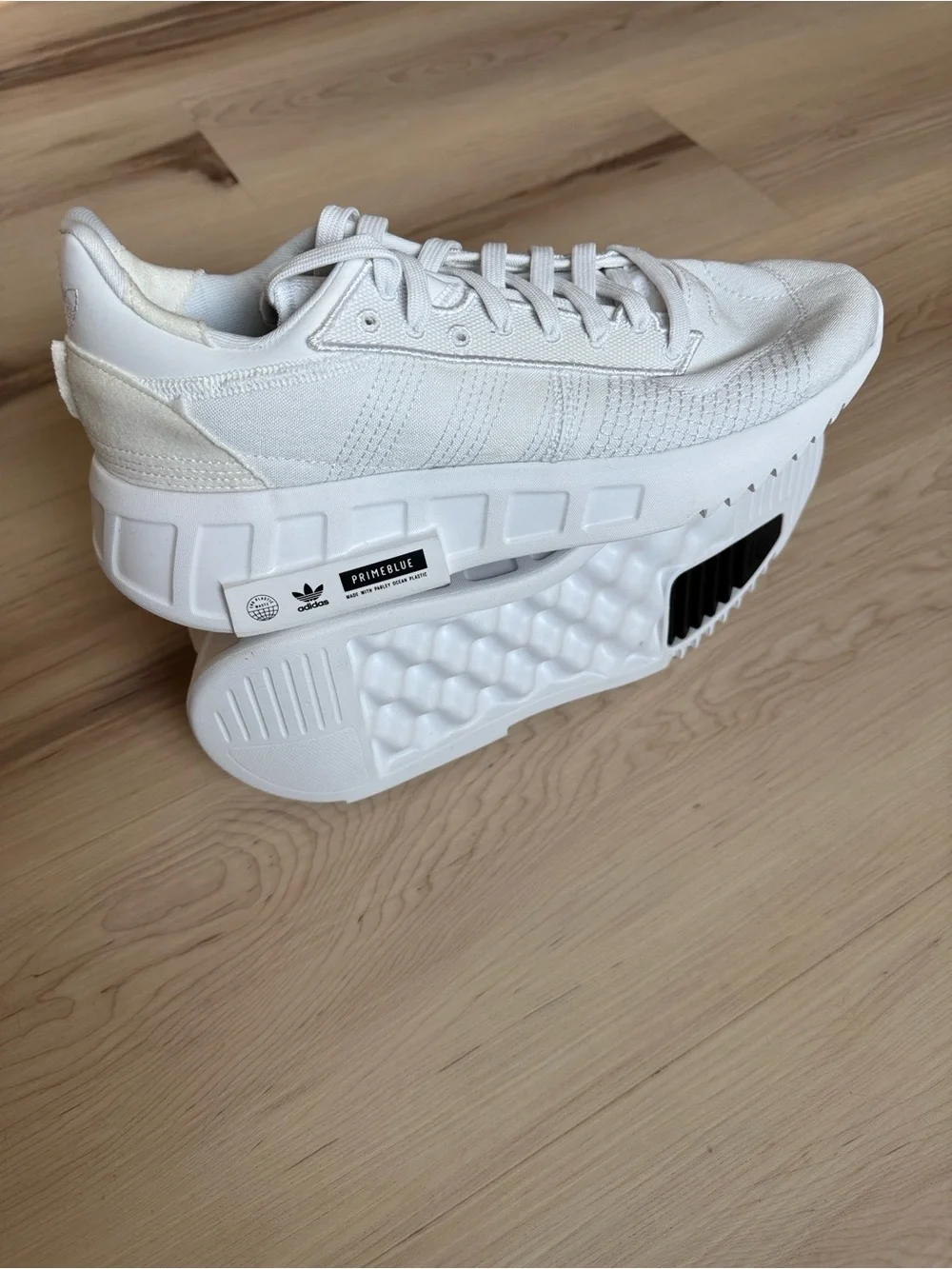 adidas Geodiver Primeblue White Chunky Sole Sneakers
